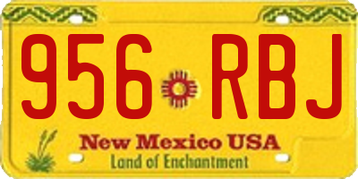 NM license plate 956RBJ