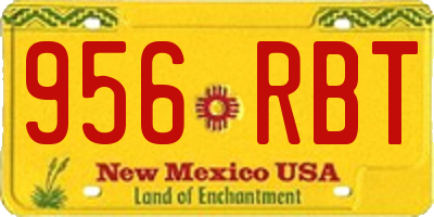 NM license plate 956RBT