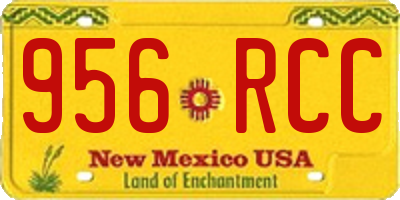NM license plate 956RCC