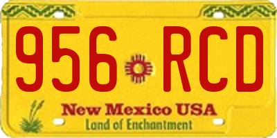 NM license plate 956RCD