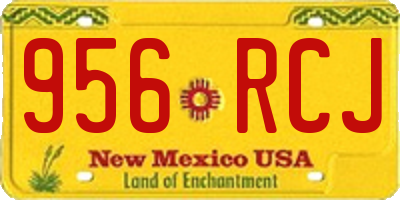NM license plate 956RCJ