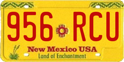 NM license plate 956RCU