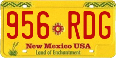NM license plate 956RDG