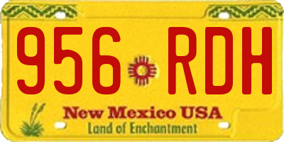 NM license plate 956RDH