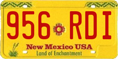 NM license plate 956RDI