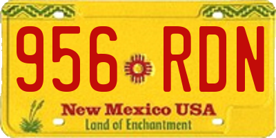 NM license plate 956RDN