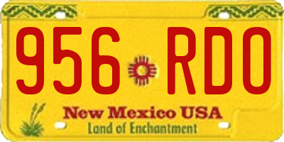 NM license plate 956RDO