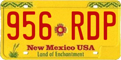 NM license plate 956RDP