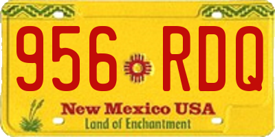 NM license plate 956RDQ