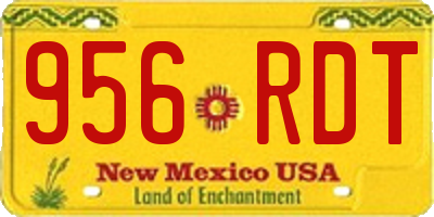 NM license plate 956RDT