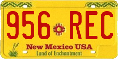 NM license plate 956REC
