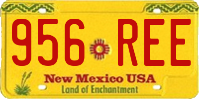 NM license plate 956REE