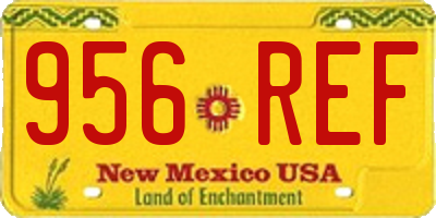 NM license plate 956REF