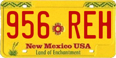 NM license plate 956REH