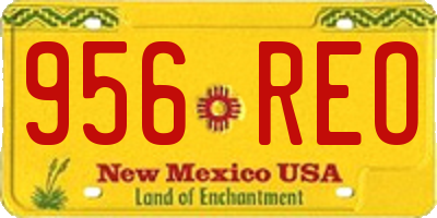 NM license plate 956REO
