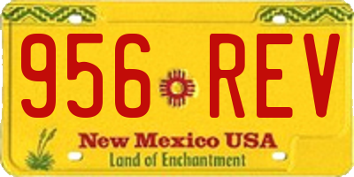 NM license plate 956REV