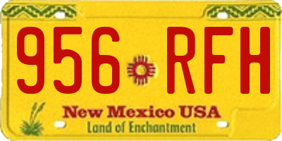 NM license plate 956RFH