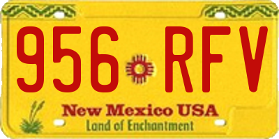 NM license plate 956RFV