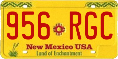 NM license plate 956RGC