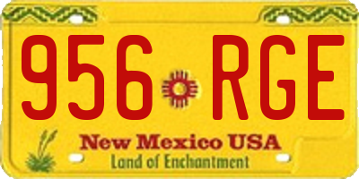 NM license plate 956RGE