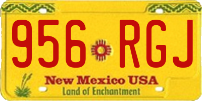 NM license plate 956RGJ