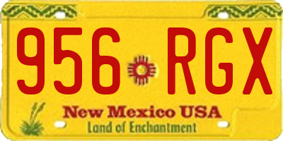 NM license plate 956RGX