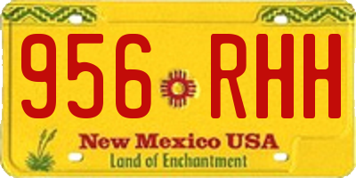 NM license plate 956RHH