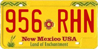 NM license plate 956RHN