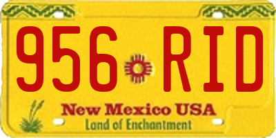 NM license plate 956RID