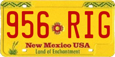 NM license plate 956RIG