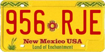 NM license plate 956RJE