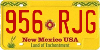 NM license plate 956RJG