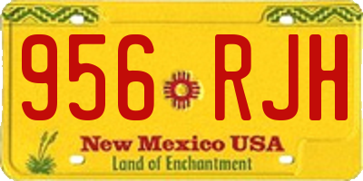 NM license plate 956RJH
