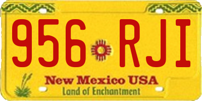 NM license plate 956RJI