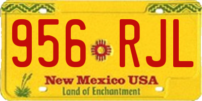 NM license plate 956RJL