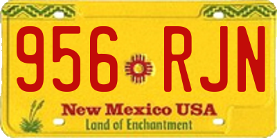 NM license plate 956RJN