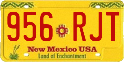 NM license plate 956RJT