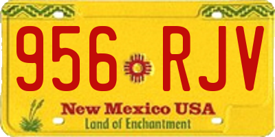 NM license plate 956RJV