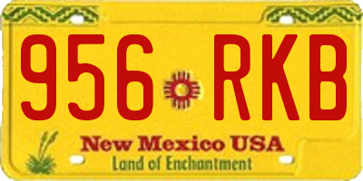 NM license plate 956RKB