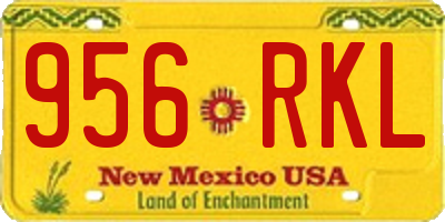 NM license plate 956RKL