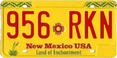 NM license plate 956RKN