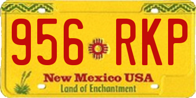 NM license plate 956RKP