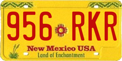 NM license plate 956RKR