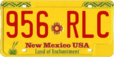 NM license plate 956RLC