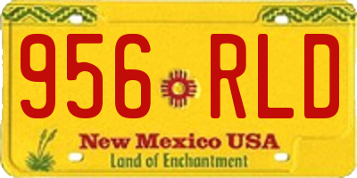 NM license plate 956RLD
