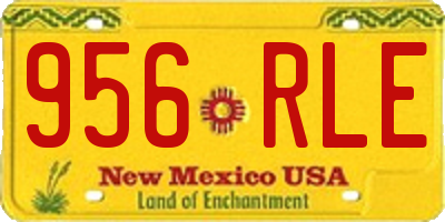 NM license plate 956RLE
