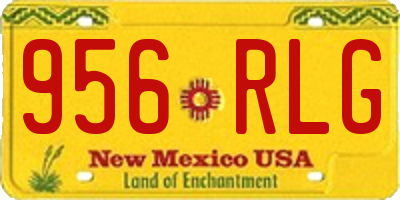 NM license plate 956RLG