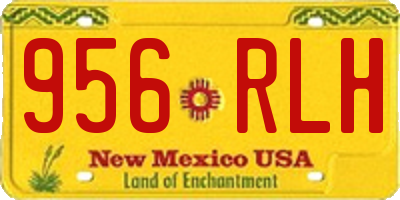 NM license plate 956RLH
