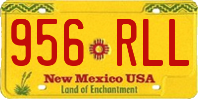 NM license plate 956RLL