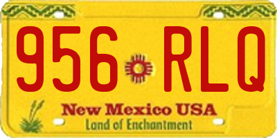 NM license plate 956RLQ